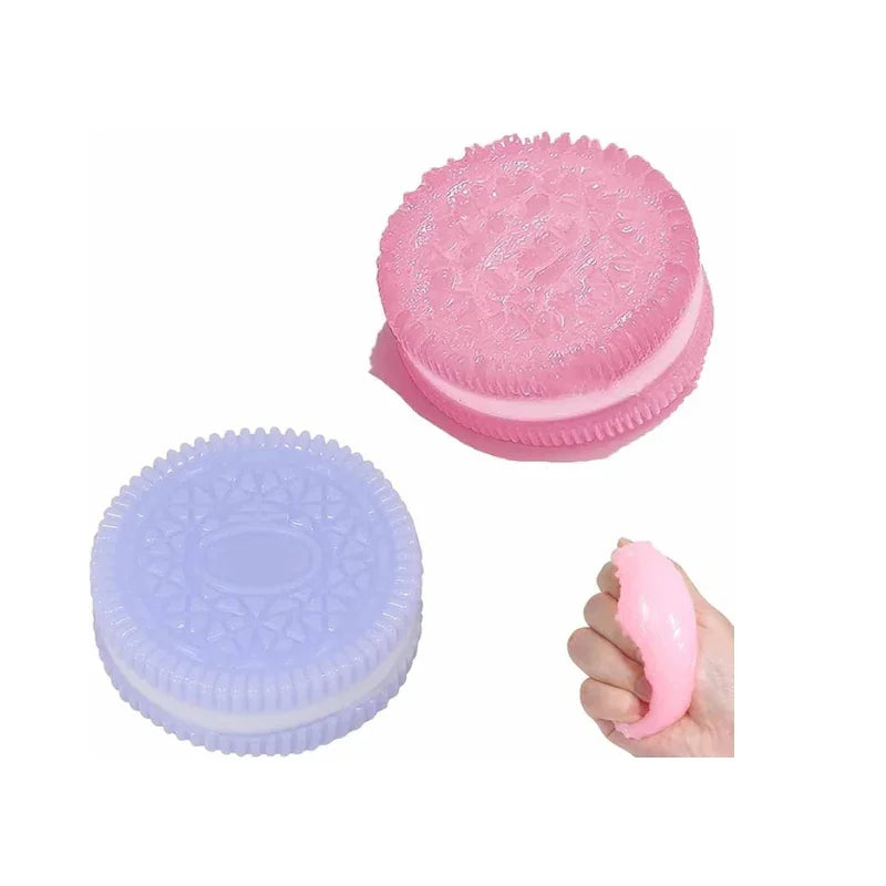Oreo-Inspired Squishy Fidget Toy – Soft, Sticky, and Satisfying Squishy Biscuit