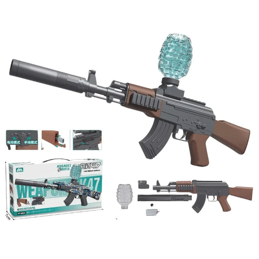 Electric & Manual Water Bead Blaster Assault Rifle Toy
