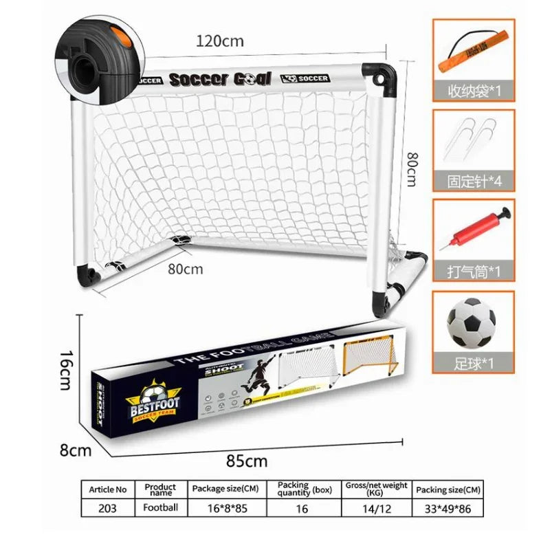 Portable Soccer Goal Net for Kids – Foldable Football Training Goal Set