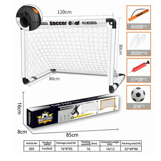 Portable Soccer Goal Net for Kids – Foldable Football Training Goal Set