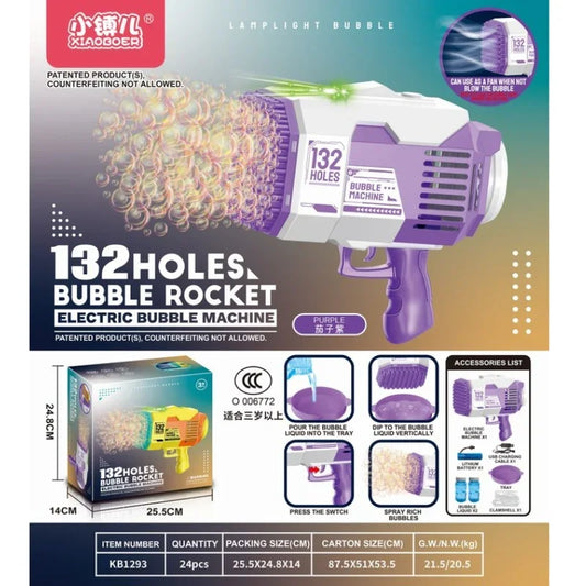 Automatic Electric Bubble Gun – Rocket Launcher Style Bubble Machine
