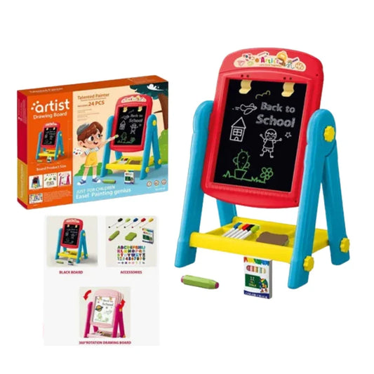 Artist Children’s Double-Sided Easel Drawing Board For Kids