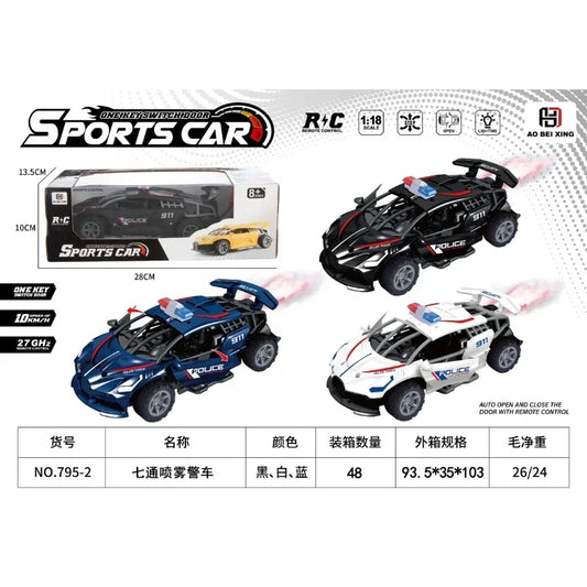 Pull Back Mini Police Vehicle Car Toy Vehicles for Kids