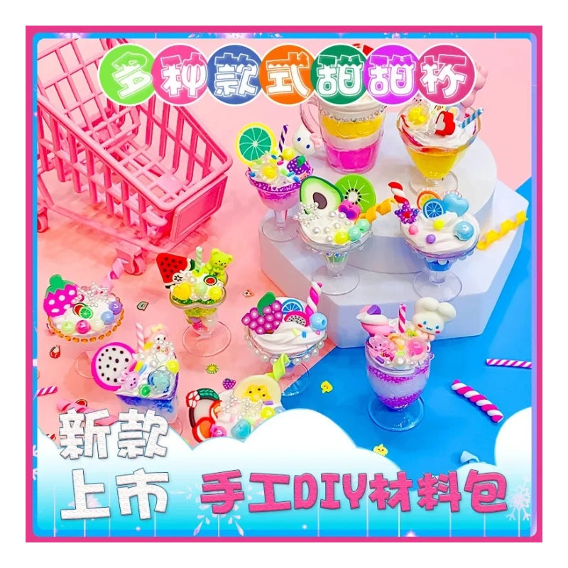 DIY Imitation Ice Cream Cup Material Pack – Dessert Craft Set