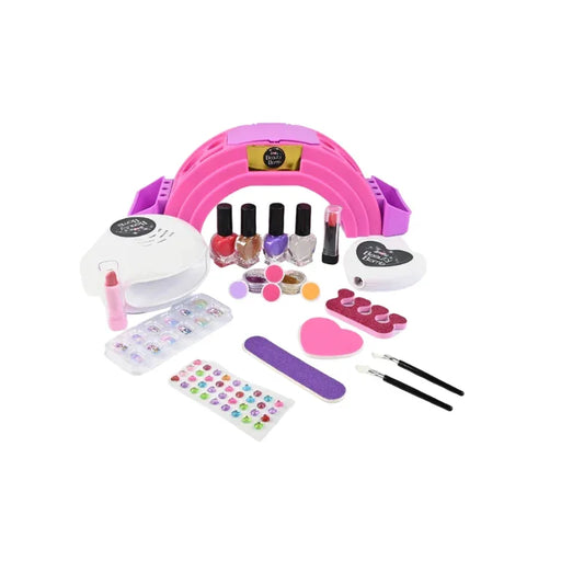 Nail Salon Playset for Girls  – DIY Manicure Beauty Kit for Kids