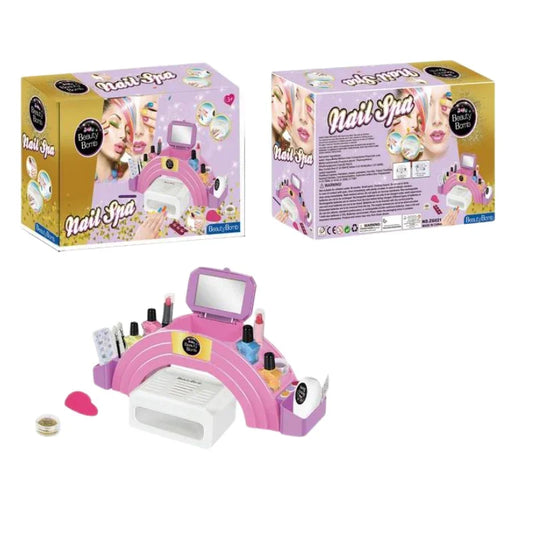 Manicure Kit with Nail Dryer Nail Salon Gift Set for Kids