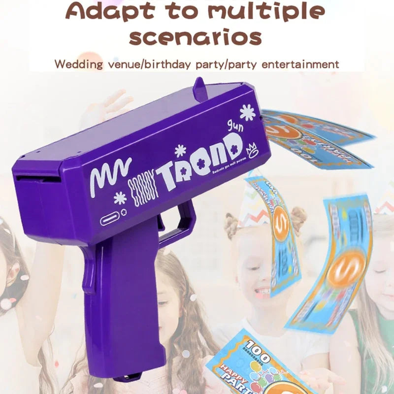 Money Gun Shooter – Handheld Make It Rain Toy Gun