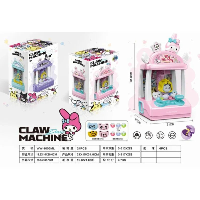 My Melody Claw Machine Arcade Toy – Mini Sanrio Character Catcher Game