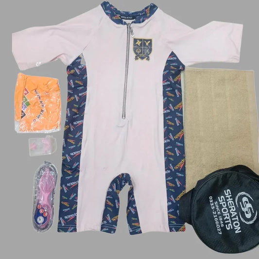 Kids Swimming Kit – Complete Swimwear Set (Goggles, Suit, Towel & More)