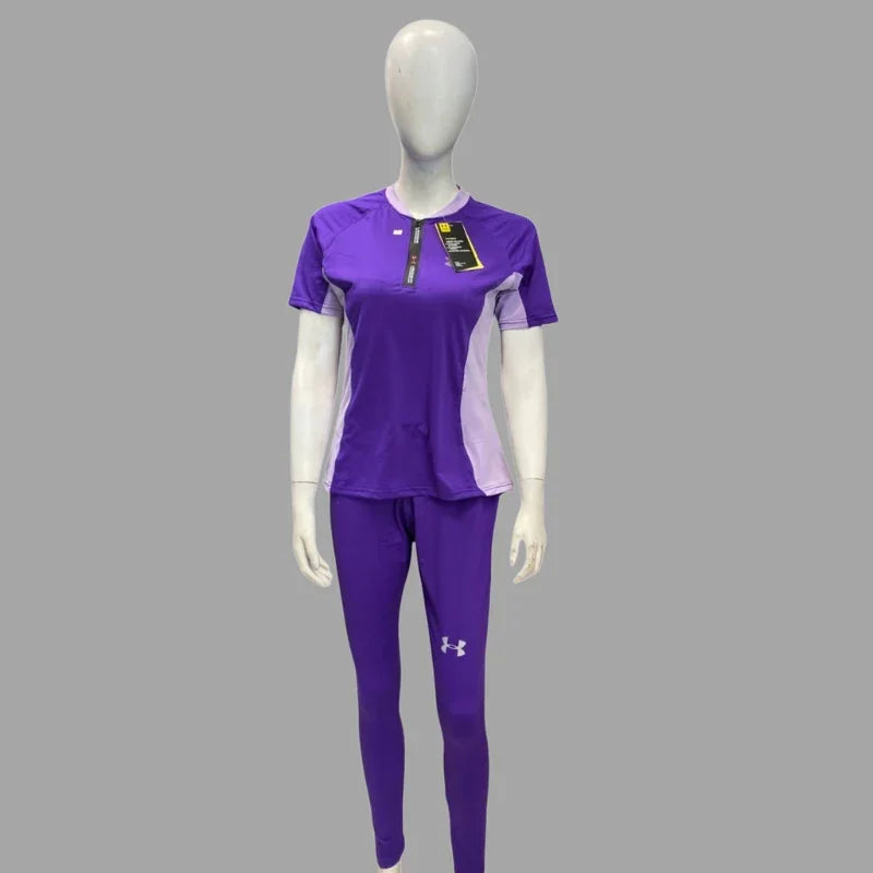 Stylish Girls' Short Sleeve Swimsuit Set – Multiple Colors & Designs
