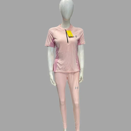 Stylish Girls' Short Sleeve Swimsuit Set – Multiple Colors & Designs