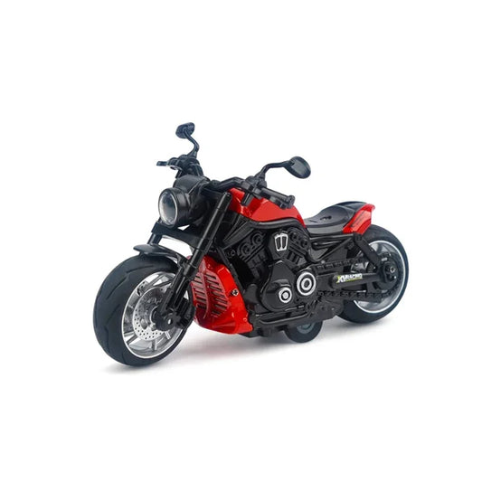 Alloy Motorcycle Metal Pullback Action Toy for Kids