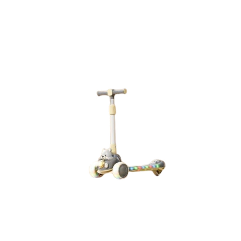 BearGlow Adjustable Height Kids Scooter – Fun Ride With Cute Bear Design