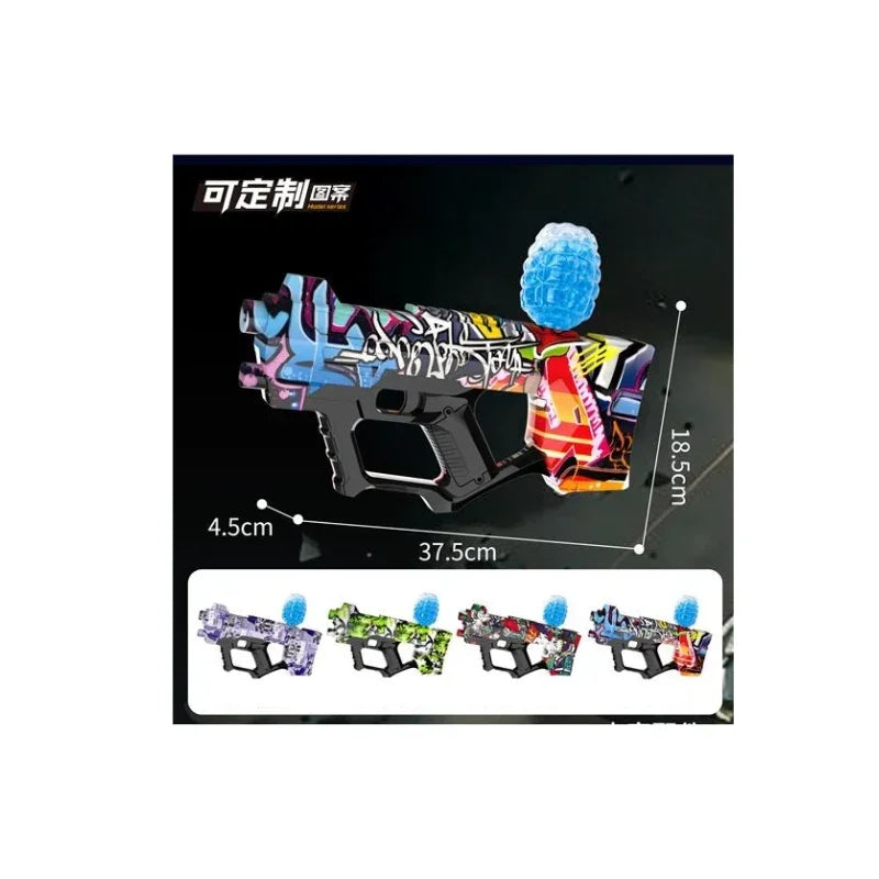 Graffiti Series Electric Water Bullet Gun – Fully Automatic Submachine Blaster