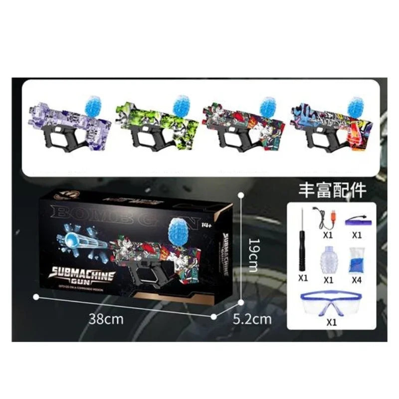 Graffiti Series Electric Water Bullet Gun – Fully Automatic Submachine Blaster