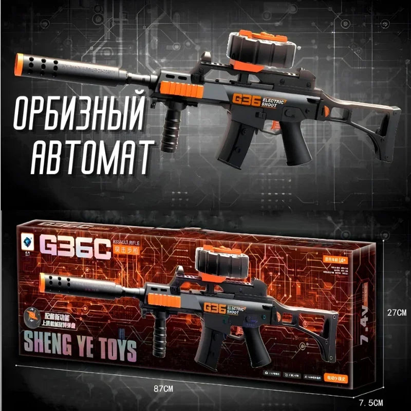 Electric High-Speed Water Bullet Assault Rifle – Rechargeable Tactical Blaster