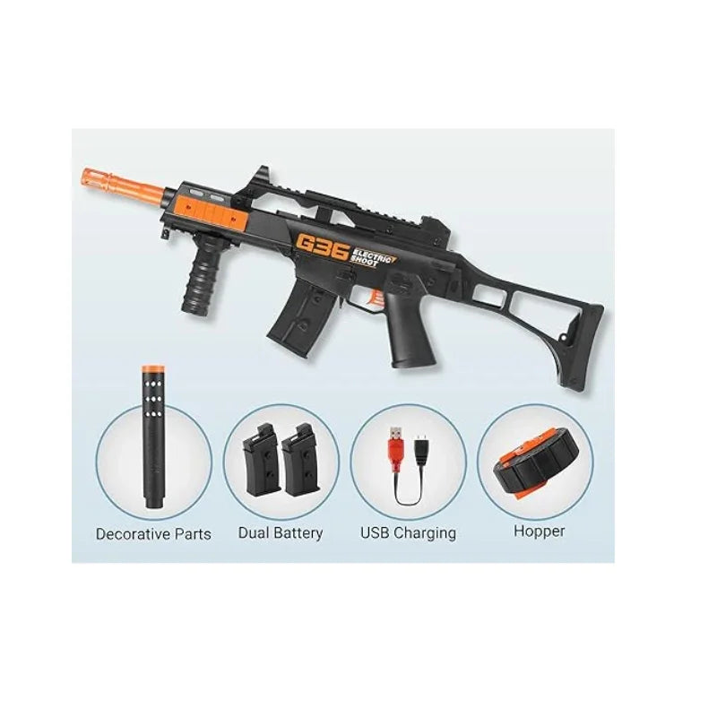 Electric High-Speed Water Bullet Assault Rifle – Rechargeable Tactical Blaster