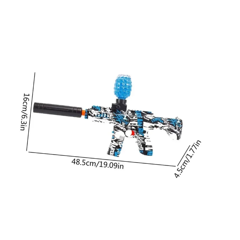 Graffiti Series Fully Automatic Water Bullet Blaster – Rechargeable Electric Gel Gun