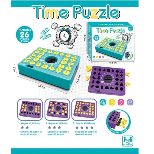 Wind-Up Countdown Puzzle Challenge – Fast-Paced Timed Strategy Board Game