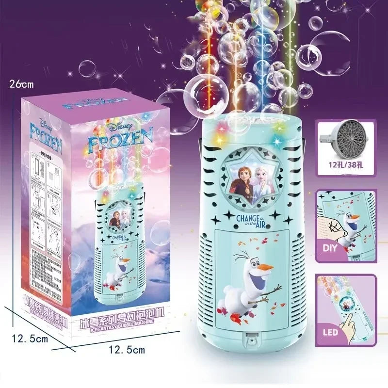 Frozen Disney Fireworks Bubble Machine – Automatic Bubble Blower Toy
