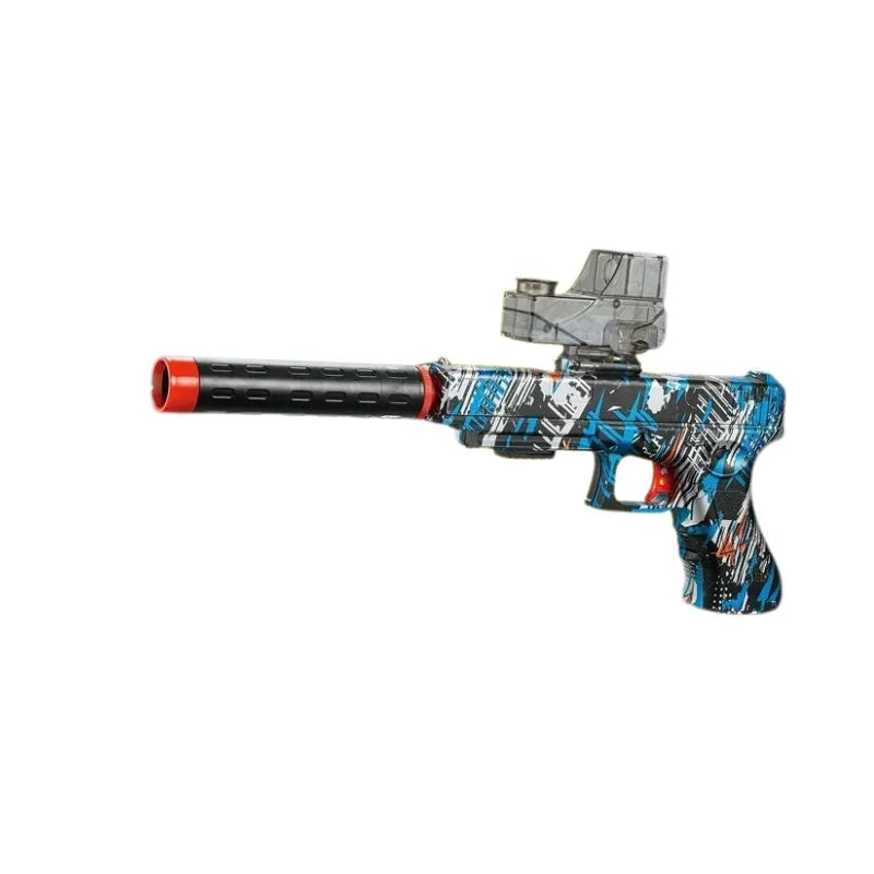 Graffiti-Style Electric Water Bullet Gun – Rechargeable High-Powered Blaster
