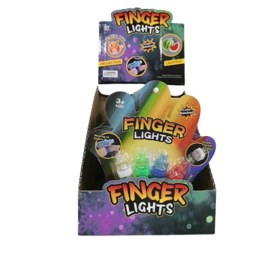 Finger LED Lights Per Card  Fun Glow Party Accessories for Kids