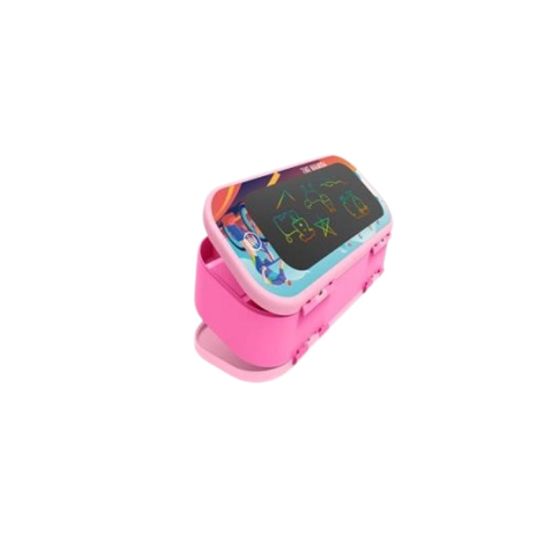 Double-Layered Pencil Case with Built-in LCD Writing Pad