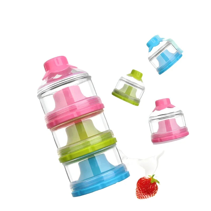 Multi-Layer Milk Powder & Snack Dispenser – Compact, Travel-Friendly Storage Solution