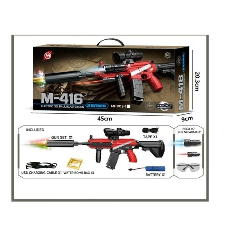 Sniper Rifle Electric Water Bullet Gun Rechargeable Shooting Toy