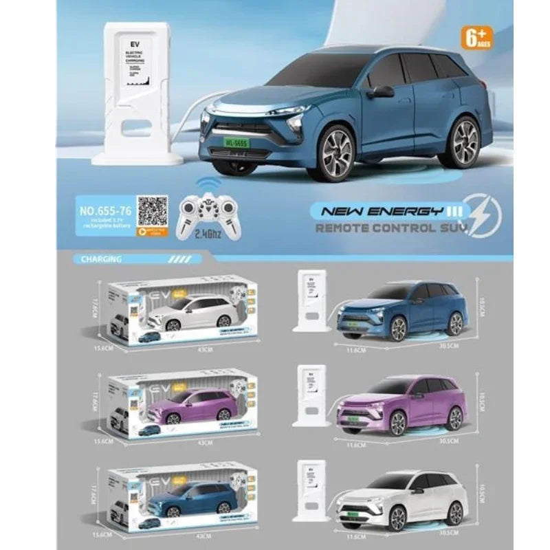 Remote Control New Energy Simulation Car Fast Charging, Automatic Parking