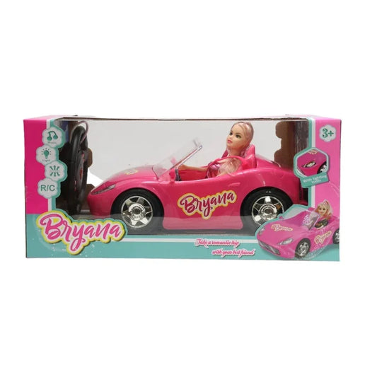 Barbie Steering Wheel Remote Control Convertible Doll & Rechargeable Battery