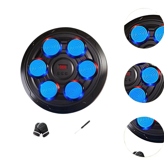 Kids Electronic Boxing Target Set  Punch Pad with Gloves for Training