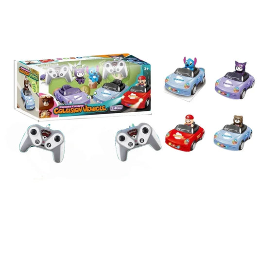 Remote Control Cartoon Battle Car with Doll 6 Function RC Vehicle