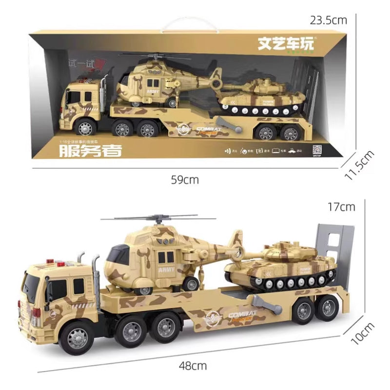 BattleForce Camouflage Military Transport Truck Set