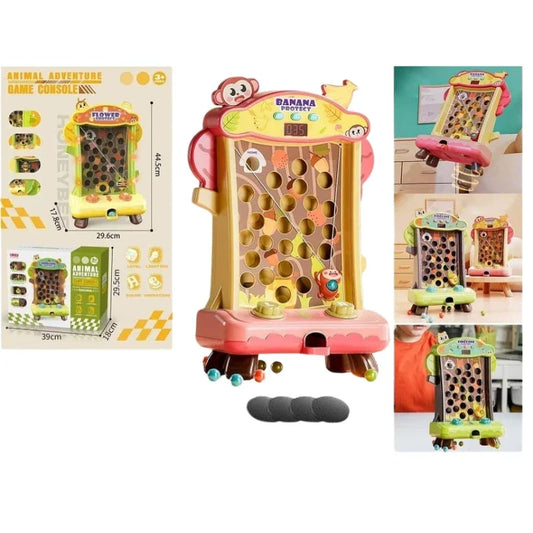 Animal Adventure Challenge Game Console Electric Monkey Game Machine