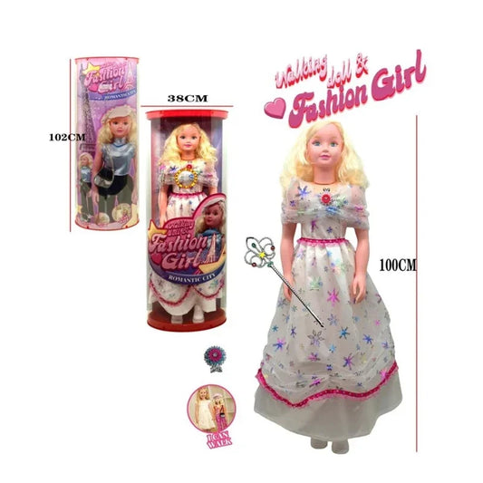 Hollow Body Musical Fashion Girl Doll Elegant Evening Dress Design