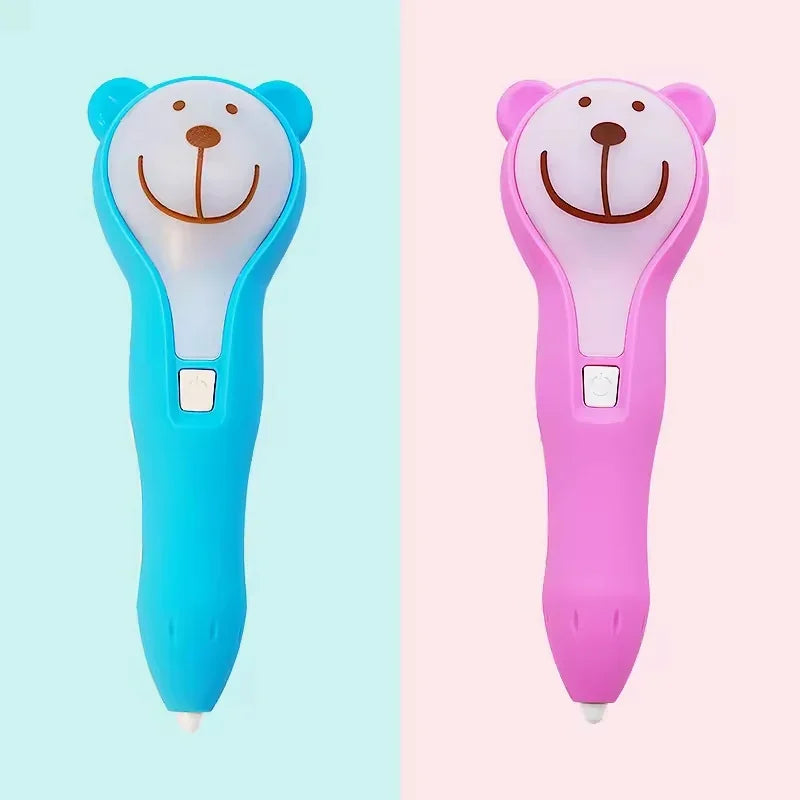 Bear-Themed 3D Electric Drawing - Creative DIY Art Pencil Set