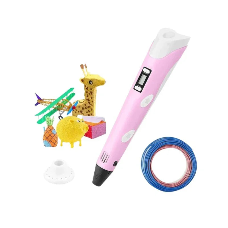 3D Pencil – Safe Low-Heat Nozzle, Creative Drawing Tool for Kid