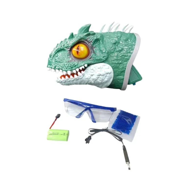 Dinosaur Head Water Bullet Gun – Jurassic-Themed Soft Gel Blaster