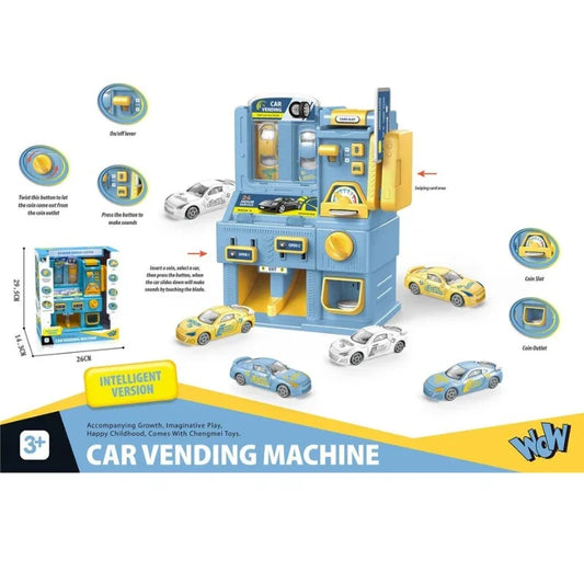 Car Vending Machine Playset – Mini Alloy Cars Toy Dispenser