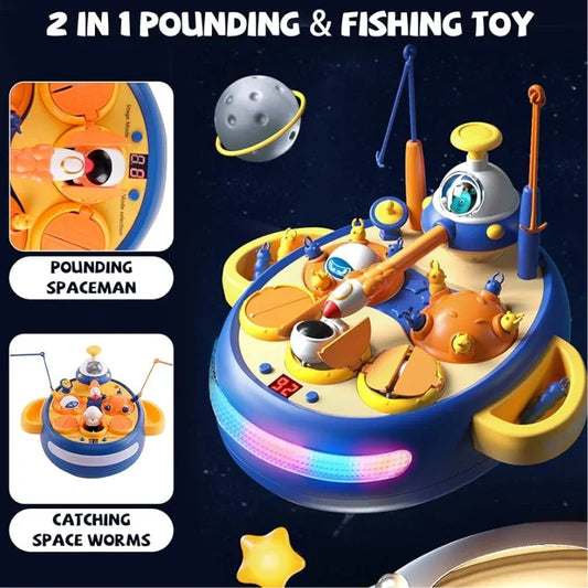 Space Whack-a-Mole Game Board- Multiple Game Modes and Mallets