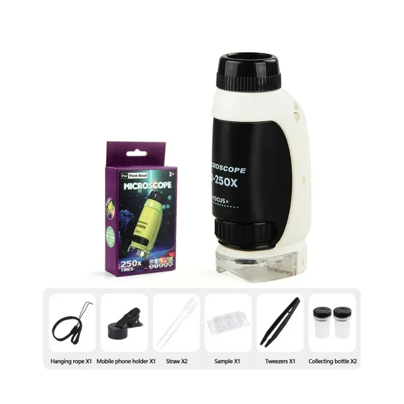 Children's Portable Mini Microscope Tool Scientific Toy for Kid