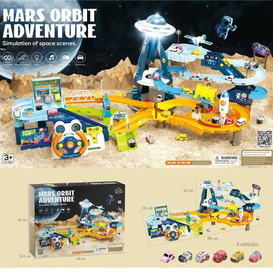 Steering Wheel Mars Base Track -Space Adventure Playset