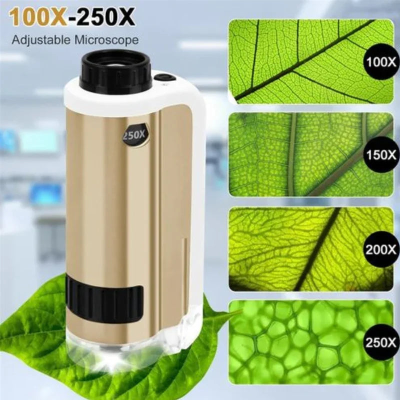 Mini Handheld Microscope for Kids Science Toy