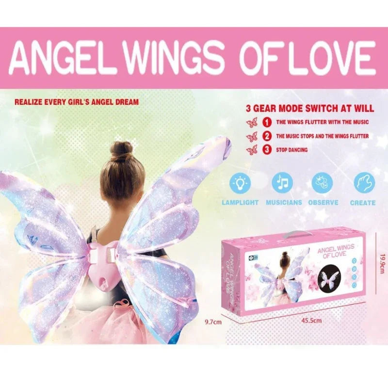 Angel Wings Toy Set – Glowing Heart Wings  for Kids