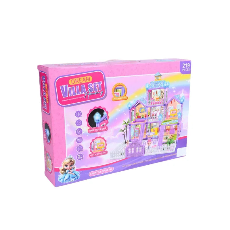 Princess Villa Playset – Creative Building Construction Toy