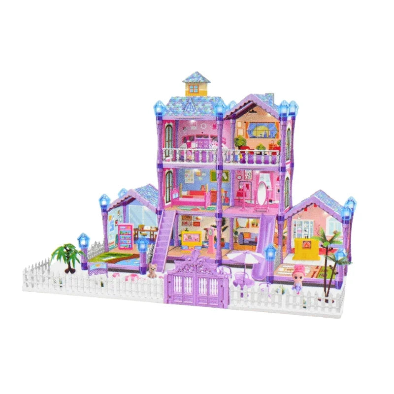Princess Villa Playset – Creative Building Construction Toy