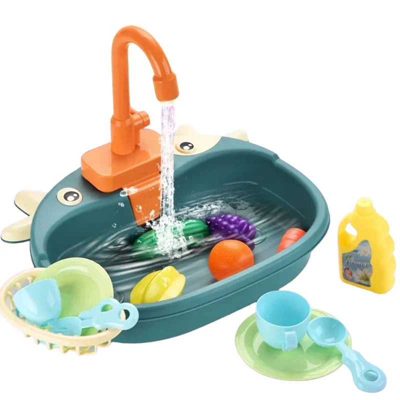 Cow Kitchen Sink Playset for Kids – Cow Design for Fun
