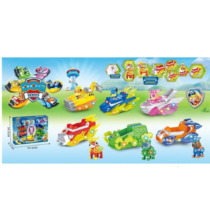 Paw Patrol Hero Pup Action Figures - Paw Cars and Shields