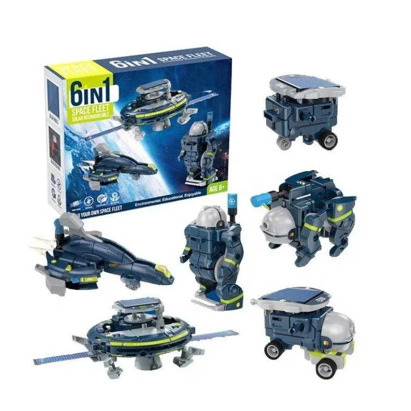 Space Fleet Solar Powered DIY Vehicle Kit –Building Set